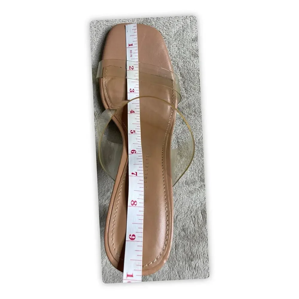 Zara Basic Collection transparent straps methacrylate block heel sandals EU40 - Picture 8 of 8